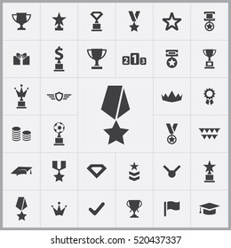 award icons universal set for web and mobile