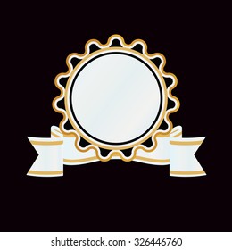 award isolated on black background