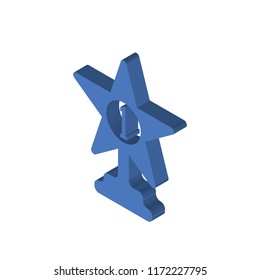 Award isometric left top view 3D icon