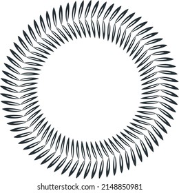 Award laurel decoration element. Laurel frame. First place award. Emblem for the winner. Flat vector illustration.