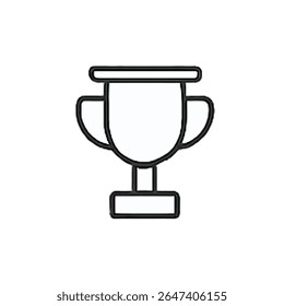 Award Line Icon 17: Crown of Success and Royalty Outline Symbol