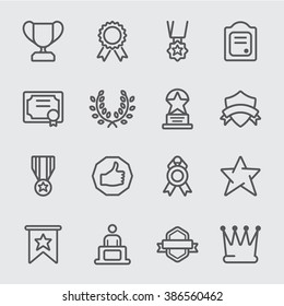 Award line icon