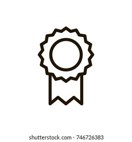 Award line icon. High quality black outline logo for web site design and mobile apps. Vector illustration on a white background.