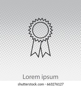 award line icon. vector illustration