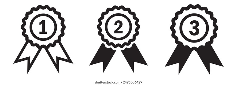 Award line icon vector set. Badge icon.