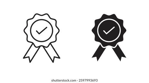 Award line icon vector set.