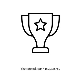 Award line icon. Vector symbol in trendy flat style on white background. Web sing for design.