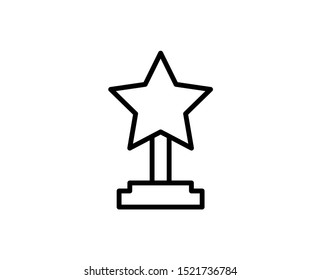 Award line icon. Vector symbol in trendy flat style on white background. Web sing for design.