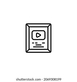 Award Line Icon, Vector Template