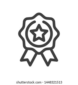 Award lines icon vector image