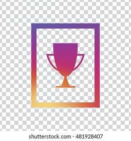 Award logo vector. Award icon clip art. Also useful as ilustration, picture, image, shape, path, sign. symbol, icon. Compatible with ai, cdr, png, jpg, pdf and eps.