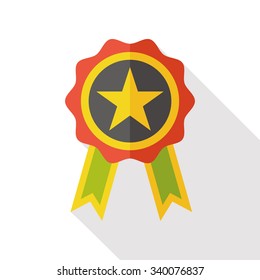 award medal flat icon