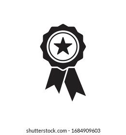 diseño vectorial de icono rosette de medalla de premio  