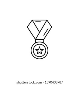 Award, medal icon. Simple thin line, outline vector of awards icons for ui and ux, website or mobile application