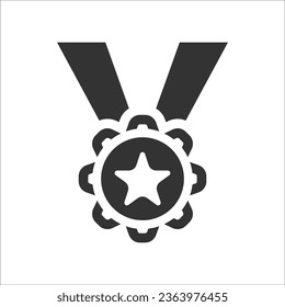 Award medal Icon, Vector Graphics