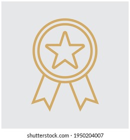 Award medal icon vector illustration