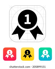 Award medal icon. Vector illustration.