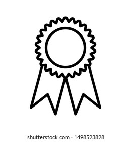 Award Medal Icon Vector Logo Design Template. simple icon illustration On white background