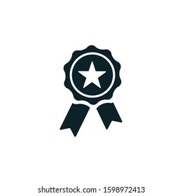 Award Medal Icon Vector Logo Design Template
