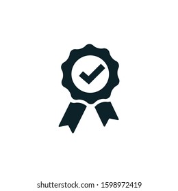 Award Medal Icon Vector Logo Design Template