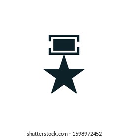 Award Medal Icon Vector Logo Design Template