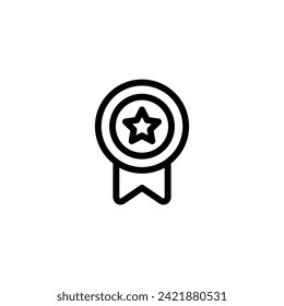 award medal icon vector. award medal symbol icon