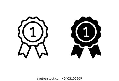 award medal icon vector for web site Computer and mobile app