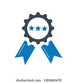 award medal icon - Vector, winner badge, number one, medal icon 