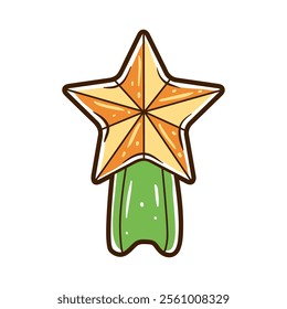 Award Medal with star element vector illustration