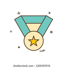 award medal winner icon vector design