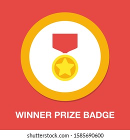 Award Medal Winner Prize Badge