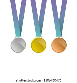 Award Medals. Vector. Isolate on white background.