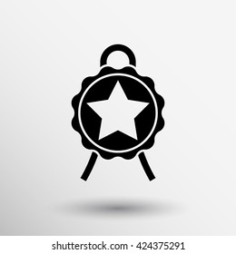 award Merit icon reward champion medal logo.