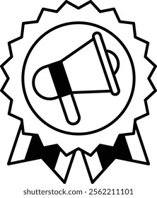 An award with a microphone on it