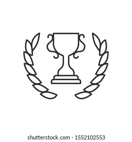 award - minimal line web icon. simple vector illustration. concept for infographic, website or app.