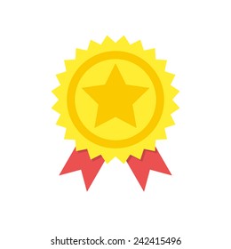 Award, modern flat icon