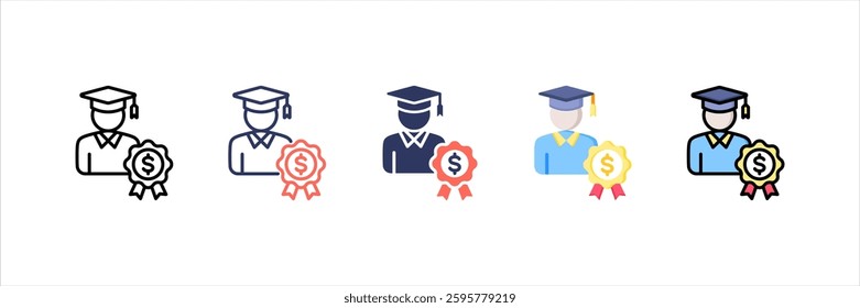 Award Multi Style Icon Set
