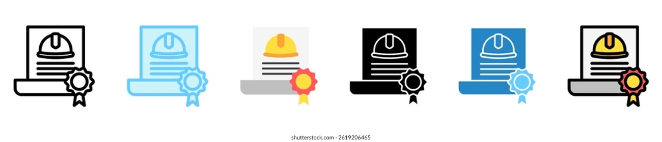 Award multi style, mini illustration icon. use for modern concept, print, UI, UX kit, web and app development. Vector EPS 10, related to labor day, industry, worker.