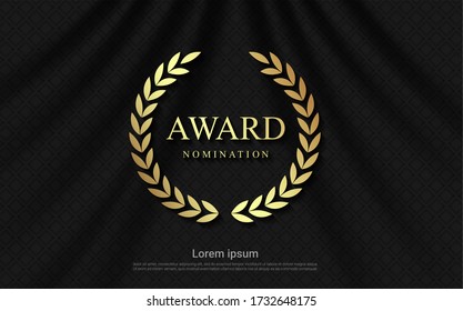 award nomination background with cloth. vector eps10