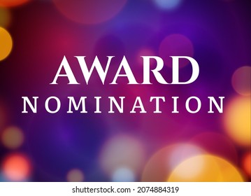 Award Nomination Background Golden Film Movie Vector Logo Ceremony Poster