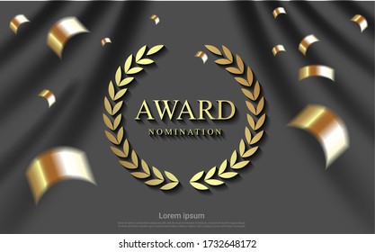 award nomination background. vector eps10