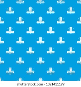 Award office pattern vector seamless blue repeat for any use