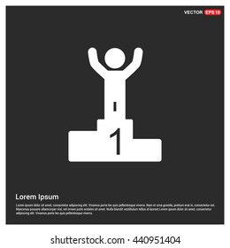 Award podium icon