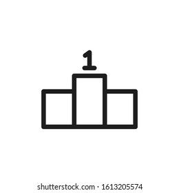 award podium icon vector logo template
