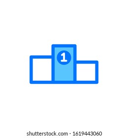 award podium icon vector logo template