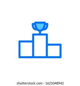 award podium icon vector logo template