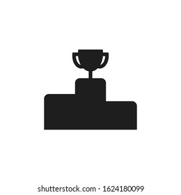 award podium icon vector logo template 