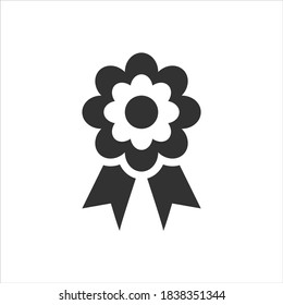 Award prize vector icon on white background
