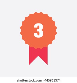 Award red ribbon icon