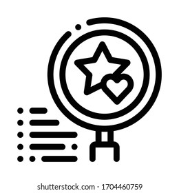 icono de investigación de premio vector. signo de investigación de premio. ilustración de símbolo de contorno aislado